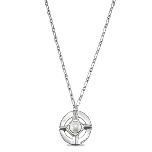 Ожерелье COL1894 "Crafted" Серебр. цв.