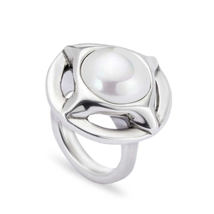 Кольцо ANI0802 "Crafted" L Серебр. цв.