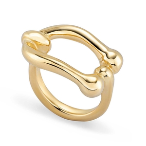 Кольцо ANI0808 "Serotonin" L Зол. цв.